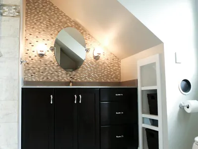 Lakeville Primary Bathroom Remodel with Mosaic Tile Wall – photo 5
