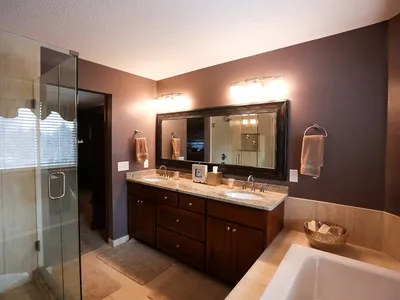 Lakeville Three-Bathroom Remodel with Sliding Barn Door – photo 1