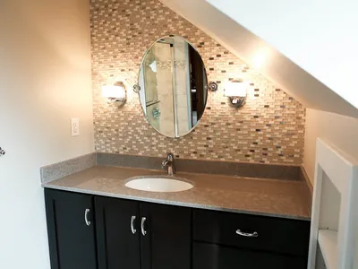 Lakeville Primary Bathroom Remodel with Mosaic Tile Wall – photo 10