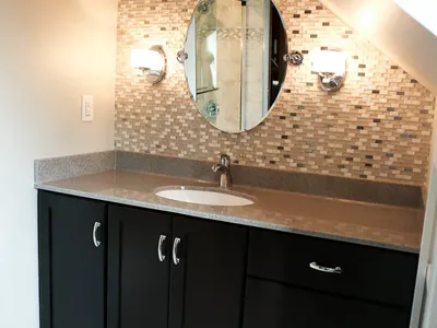 Lakeville Primary Bathroom Remodel with Mosaic Tile Wall – photo 11