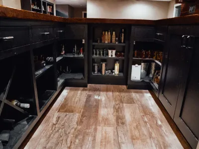Burnsville Basement Remodel with Barnwood Bar – photo 12