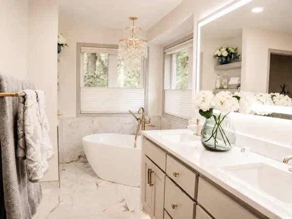 A Brighter, More Open Primary Bathroom in Burnsville