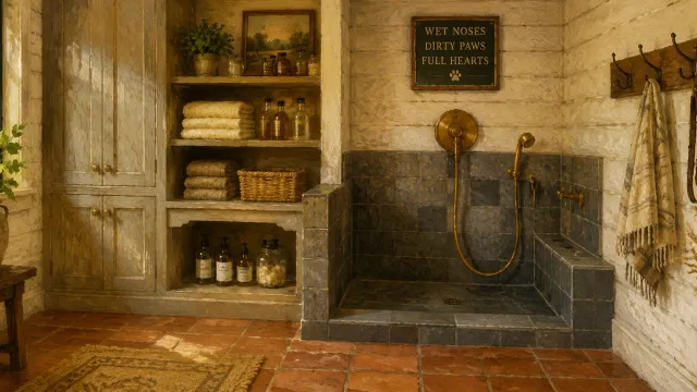Dedicated Dog Washes: 4 Design Tips for the Ultimate Mudroom Pet Station