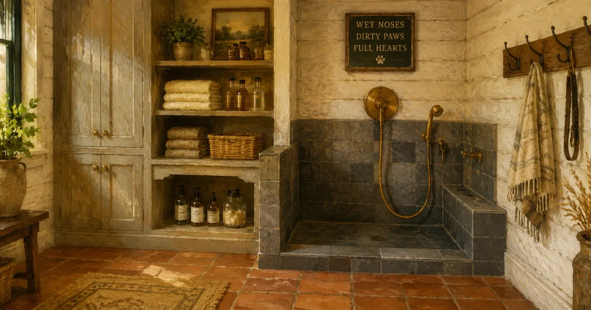 Dedicated Dog Washes: 4 Design Tips for the Ultimate Mudroom Pet Station