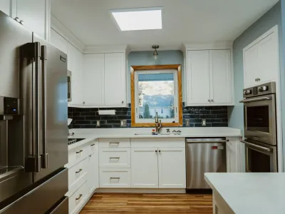 Lakeville Kitchen Remodel with Blue Tile Backsplash – photo 2