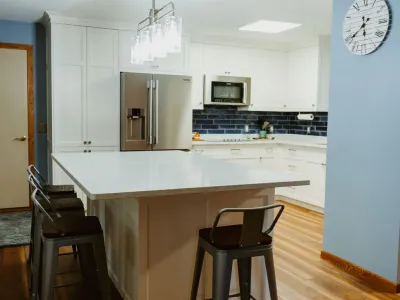 Lakeville Kitchen Remodel with Blue Tile Backsplash – photo 4