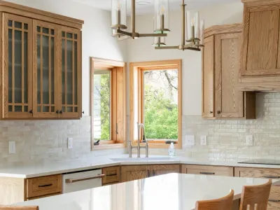 Lakeville Kitchen Remodel with Red Oak Shaker Cabinets – photo 1