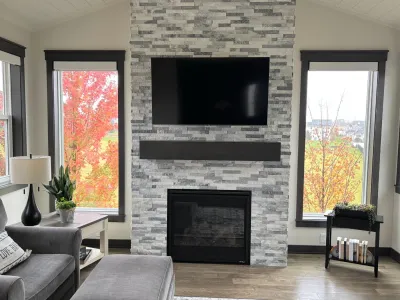 Lakeville 4-Season Porch Addition with Stone Fireplace – photo 1