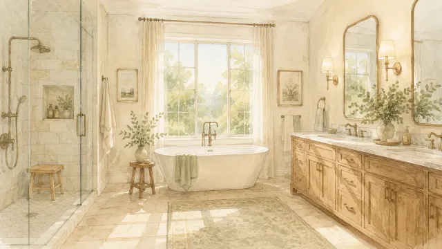 Six Popular Master Bathroom Floor Plans