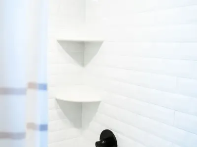 Minneapolis Bathroom Remodel with Hickory Double Vanity – photo 6