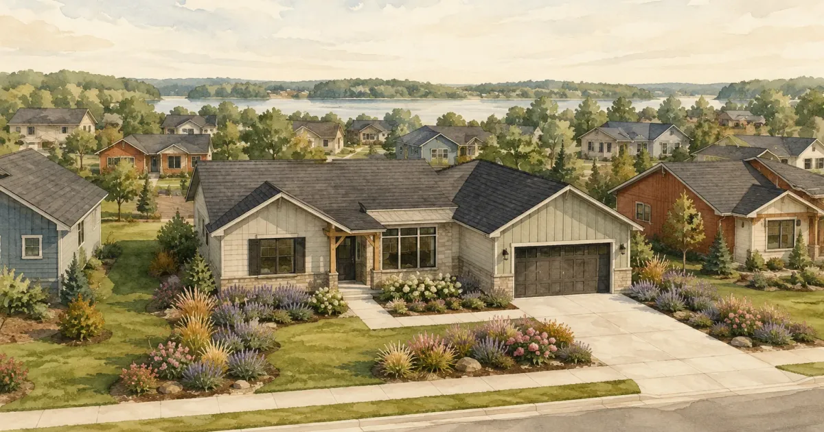 Illustrated cross-section of a ranch-style rambler home showing remodeling opportunities