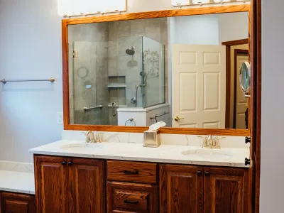 Rosemount Primary Bathroom Remodel with Walk-In Shower – photo 1