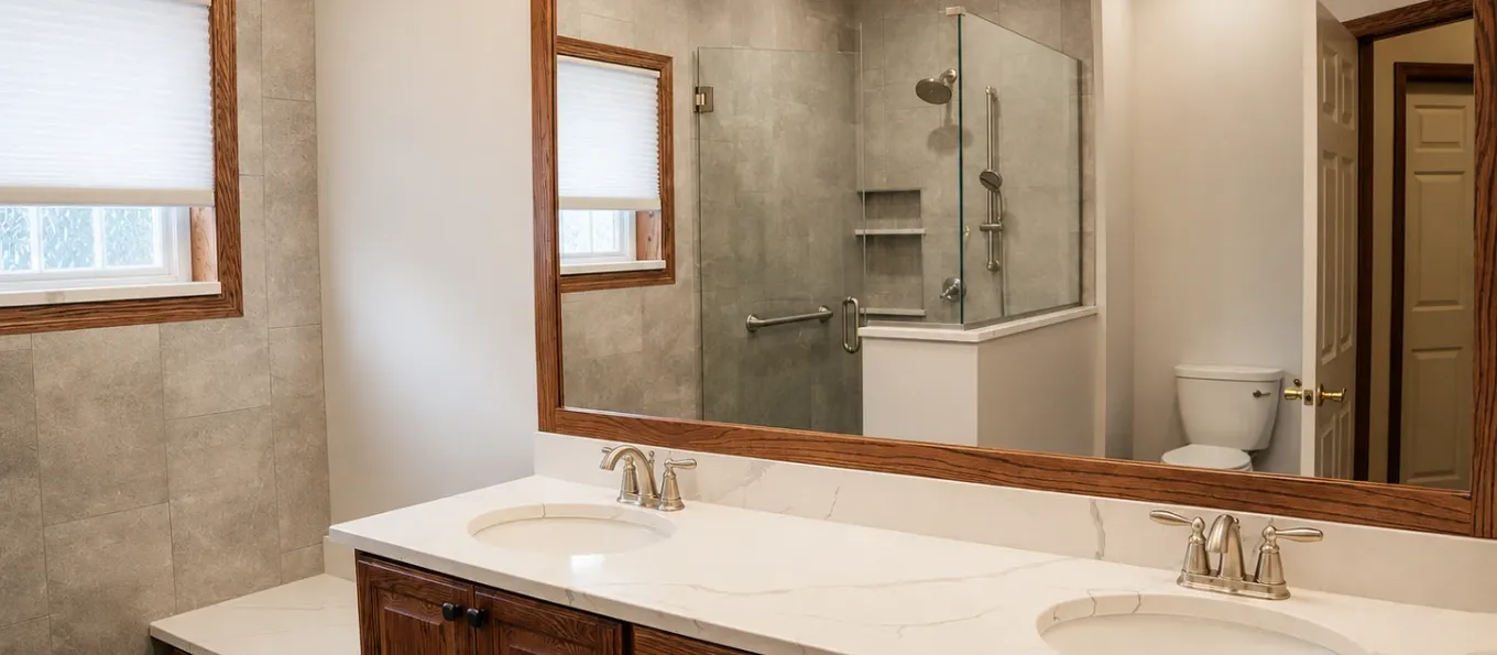 A Safer, More Functional Primary Bathroom in Rosemount