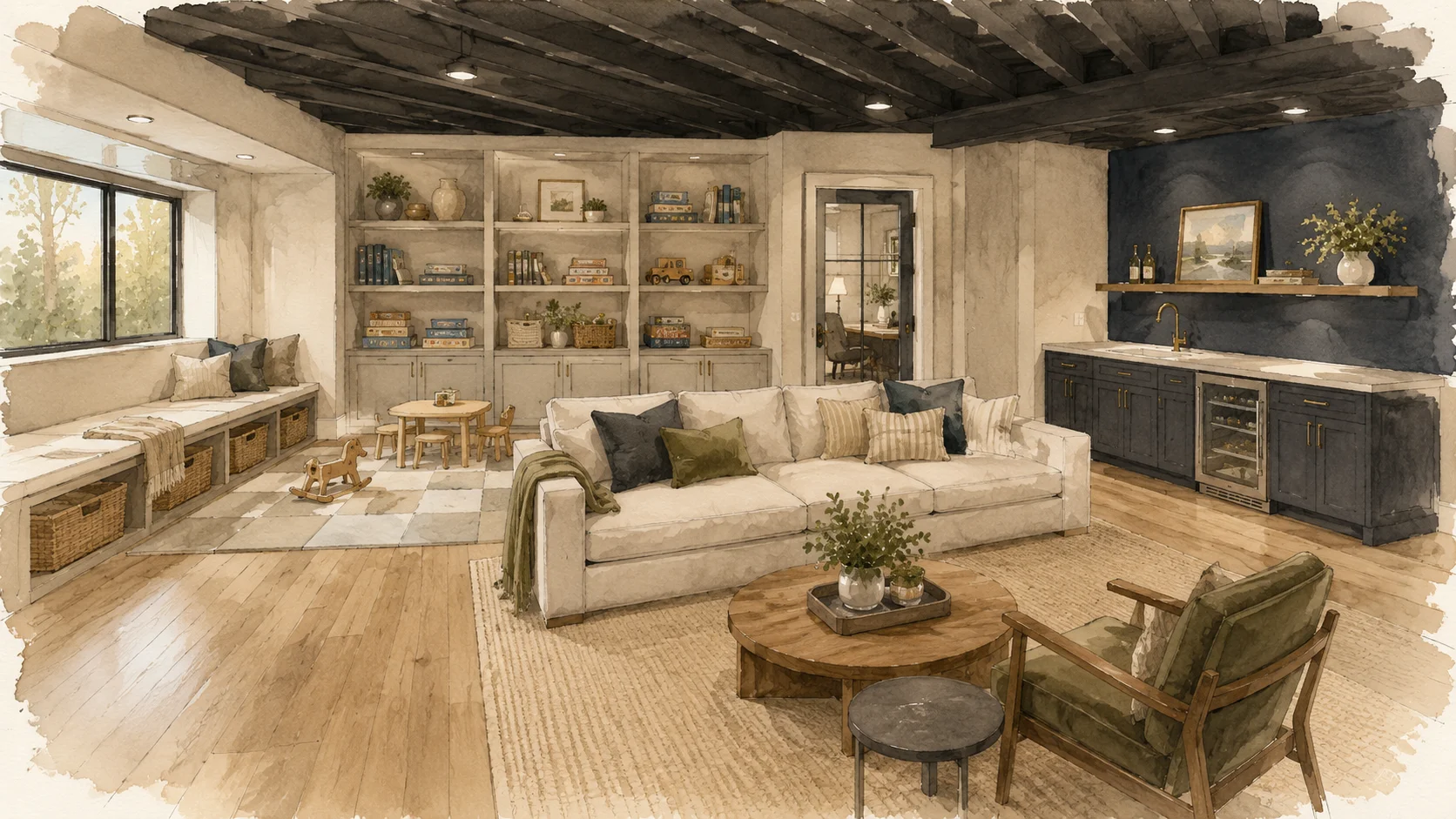 The Half-Finished Basement: Designing for Kids Today and an Empty Nest Tomorrow