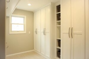white mudroom