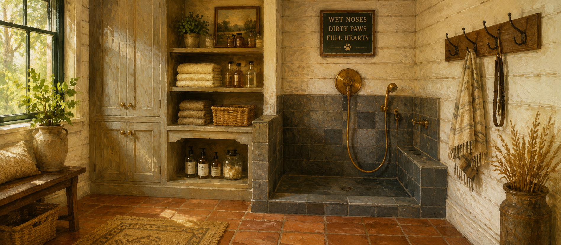 Dedicated Dog Washes: 4 Design Tips for the Ultimate Mudroom Pet Station
