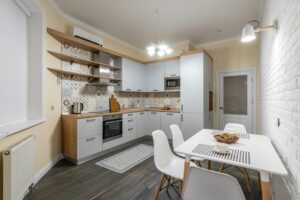 L shape kitchen