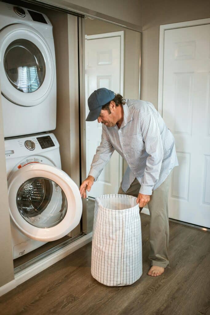 stacked wash machine