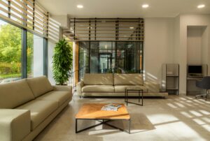 passive solar heated room