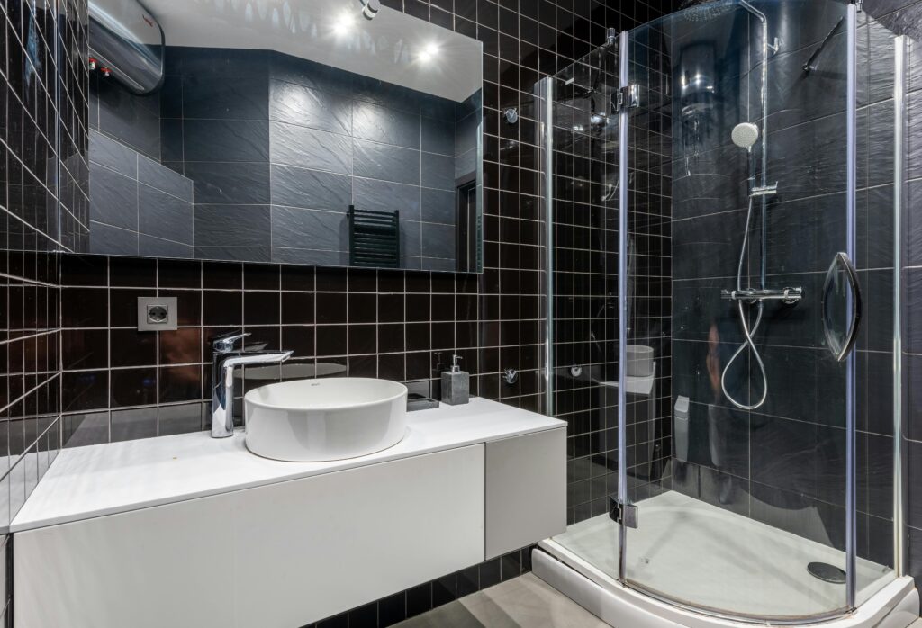 black marble bathroom