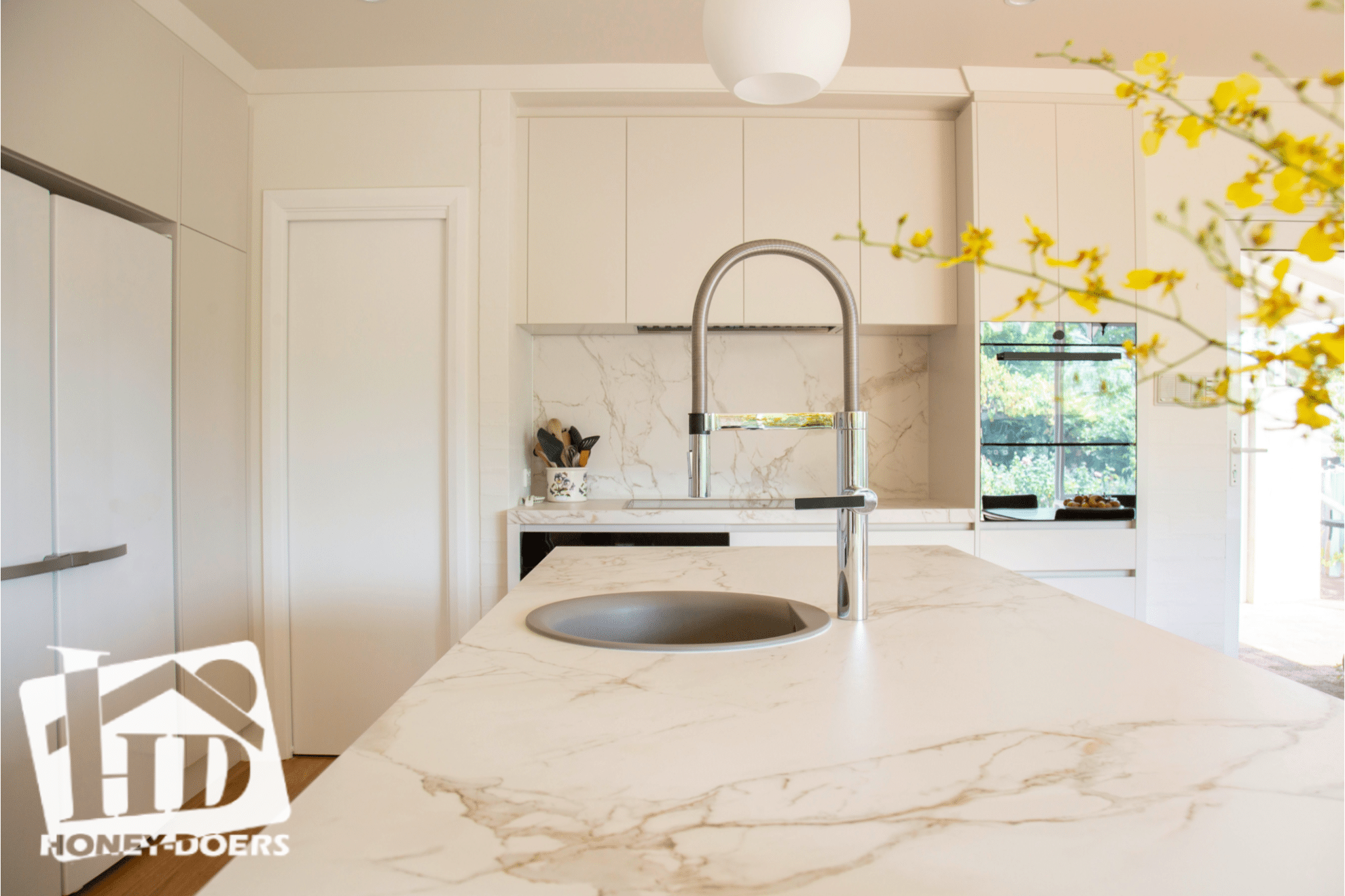 Marble countertop remodel