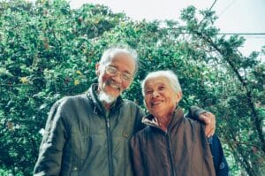 happy elderly couple